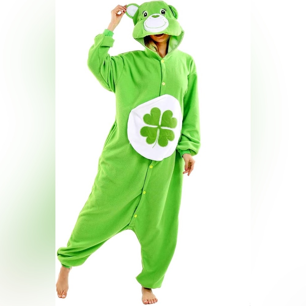 Care Bear Good Luck Bear Halloween Costume Onesie Pajamas Unisex